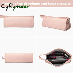 Cyflymder Hair Dryer Carrying Case Waterproof Storage Pu Leather Bag Portable Travel For Dyson