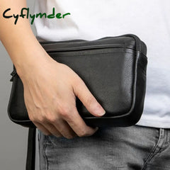 Cyflymder Hand Bag Male Leather Handbag Wristband Hand-Grasp Trend Casual Men’s