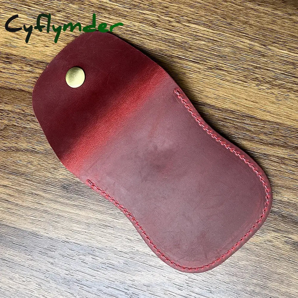 Cyflymder Handmade Designer Men Coin Purse Cowhide And Card Retro Change Wallet Mini Bag