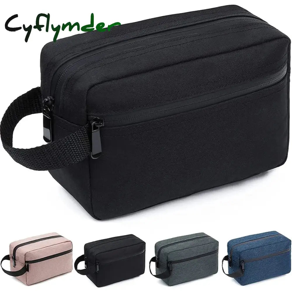 Cyflymder Hanging Toiletry Bag Large Capacity Waterproof Portable Travel Necessaire Case Cosmetic Bag for Men Women