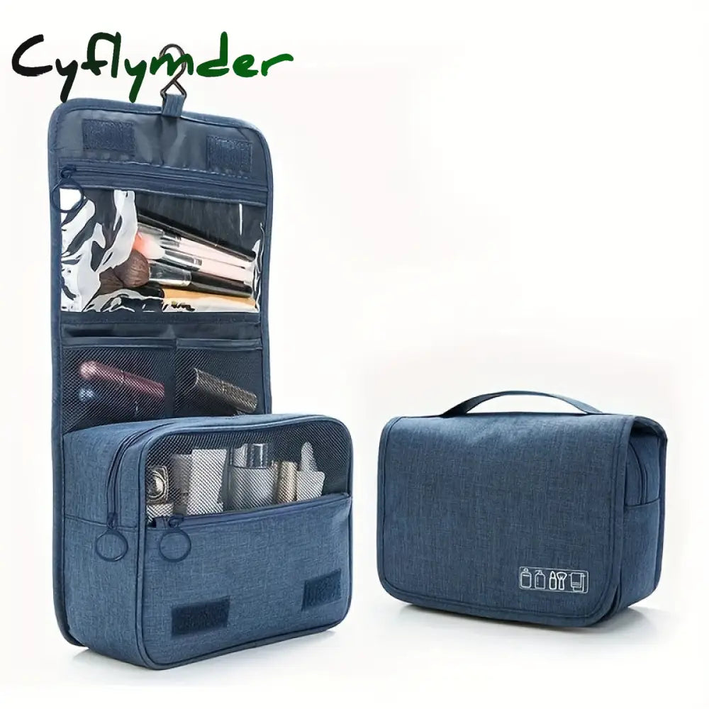 Cyflymder Hanging Toiletry Travel Bag Cosmetic Organizer Accessories Storage Makeup With Multi