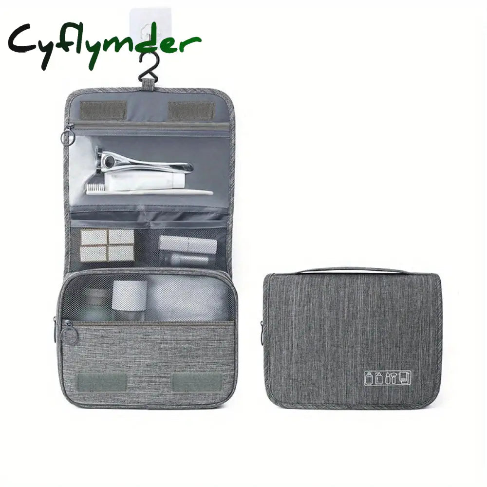 Cyflymder Hanging Toiletry Travel Bag Cosmetic Organizer Accessories Storage Makeup With Multi