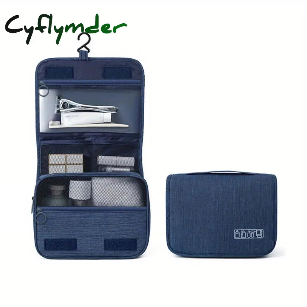 Cyflymder Hanging Toiletry Travel Bag Cosmetic Organizer Accessories Storage Makeup With Multi