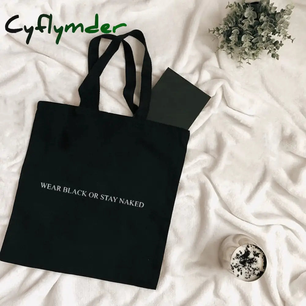 Cyflymder Harajuku Tumblr Graphic Ladies Shopping Bag Handbags Cloth Canvas Tote Bags Women Eco