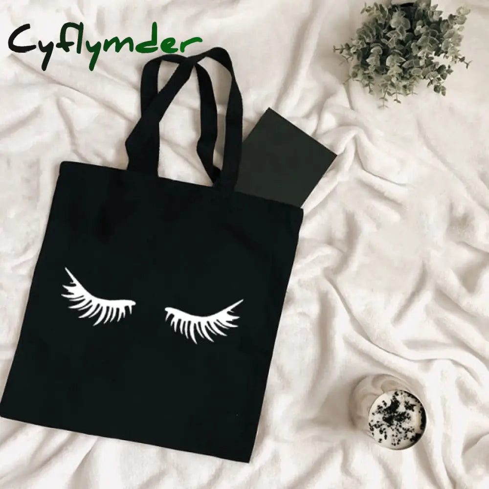 Cyflymder Harajuku Tumblr Graphic Ladies Shopping Bag Handbags Cloth Canvas Tote Bags Women Eco