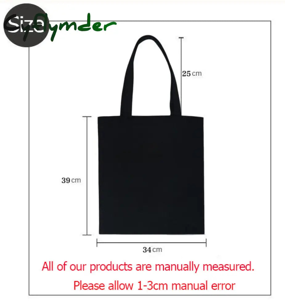 Cyflymder Harajuku Tumblr Graphic Ladies Shopping Bag Handbags Cloth Canvas Tote Bags Women Eco