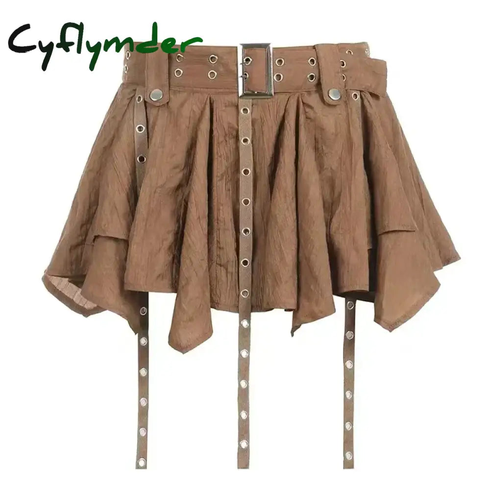 Cyflymder Harajuku Vintage Fashion 3 Piece Set Woman Short Cardigan + Slim Vest + Y2k E-Girl High Waist Skirt Hot Girls