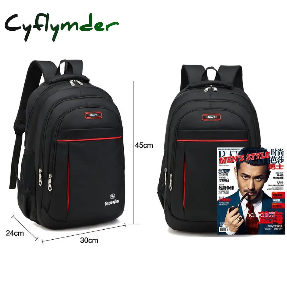 Cyflymder High Capacity Backpack Men Oxford Male Travel Bag Backpacks Fashion And Women Designer