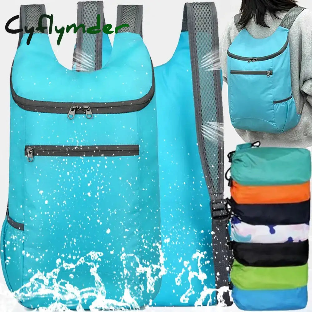 Cyflymder High-Capacity Bag Lightweight Portable Backpack Foldable Waterproof Folding Ultralight