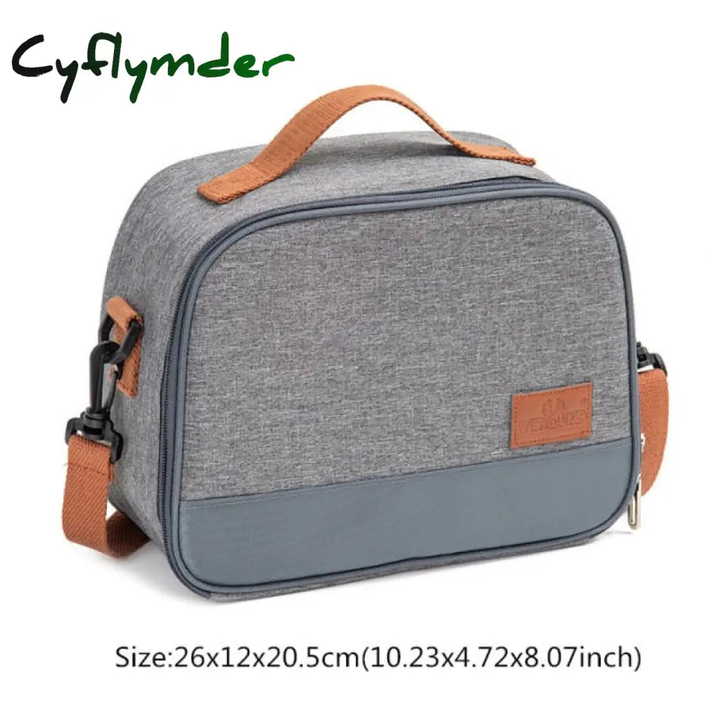 Cyflymder High Capacity Lunch Bag Women Outdoor Camping Hiking Food Thermal Pouch Child Picnic