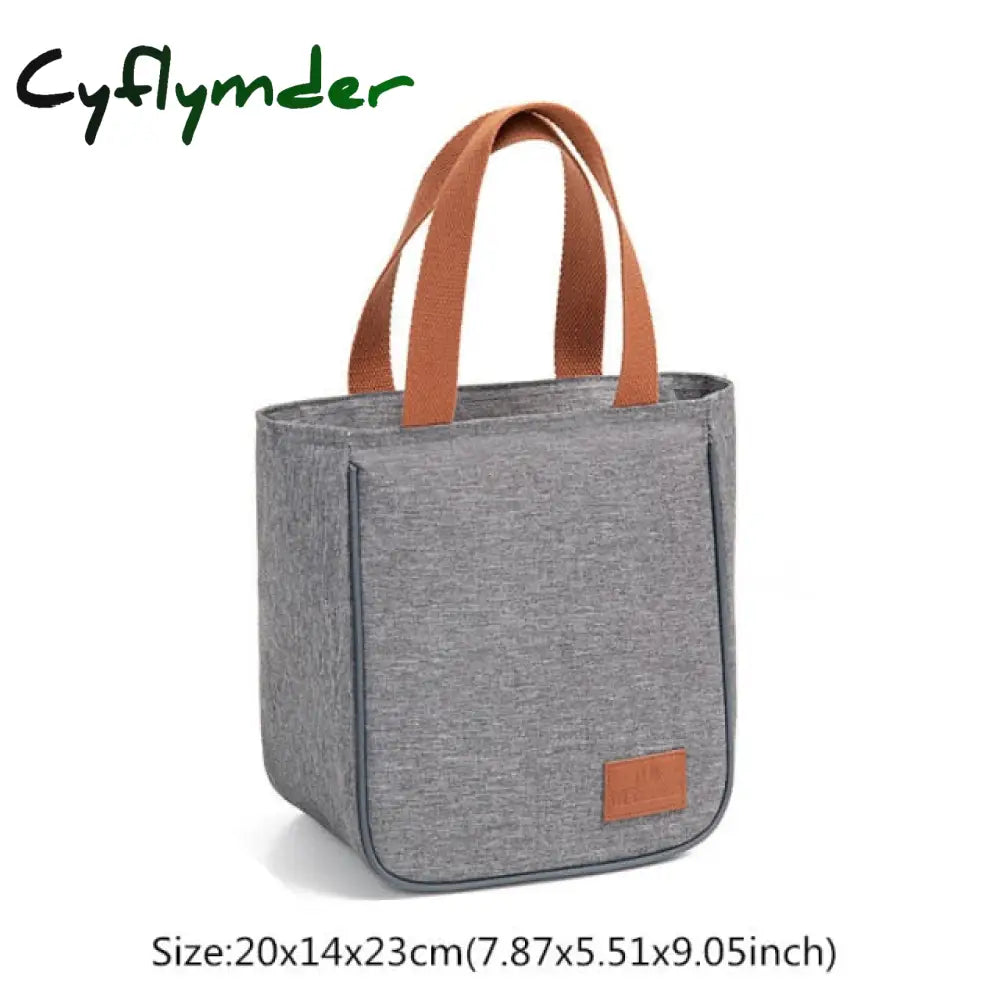 Cyflymder High Capacity Lunch Bag Women Outdoor Camping Hiking Food Thermal Pouch Child Picnic