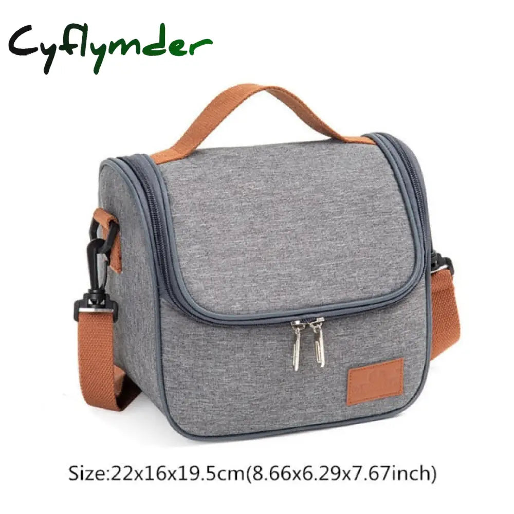 Cyflymder High Capacity Lunch Bag Women Outdoor Camping Hiking Food Thermal Pouch Child Picnic