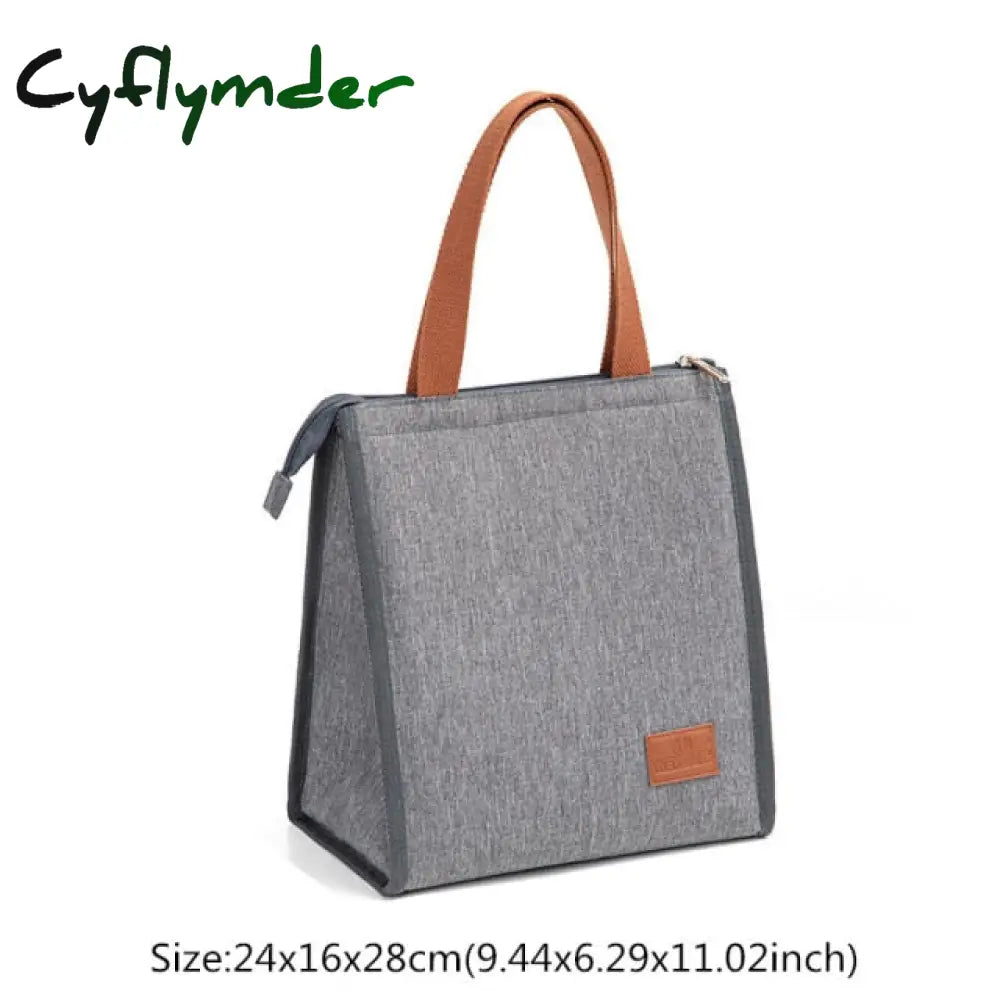 Cyflymder High Capacity Lunch Bag Women Outdoor Camping Hiking Food Thermal Pouch Child Picnic