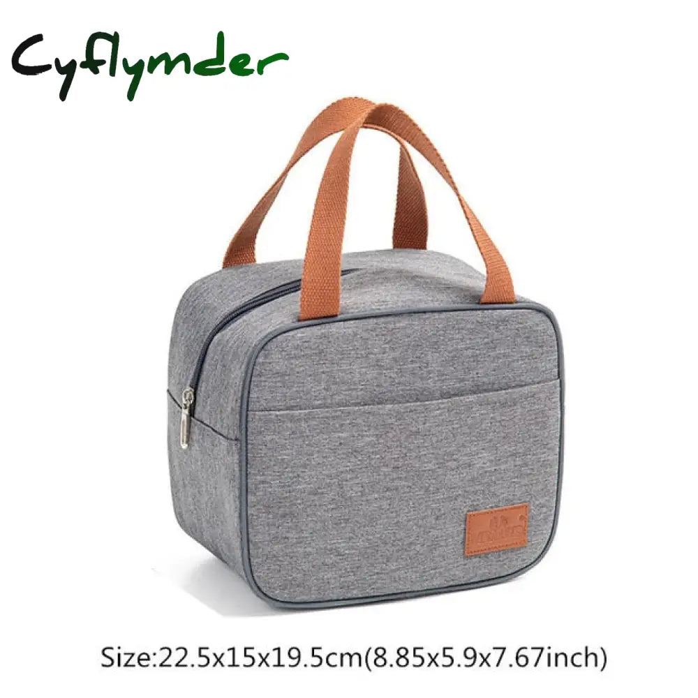 Cyflymder High Capacity Lunch Bag Women Outdoor Camping Hiking Food Thermal Pouch Child Picnic