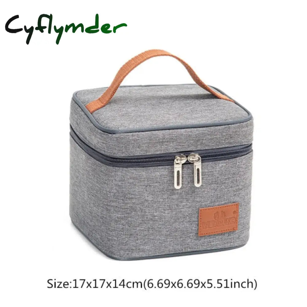 Cyflymder High Capacity Lunch Bag Women Outdoor Camping Hiking Food Thermal Pouch Child Picnic