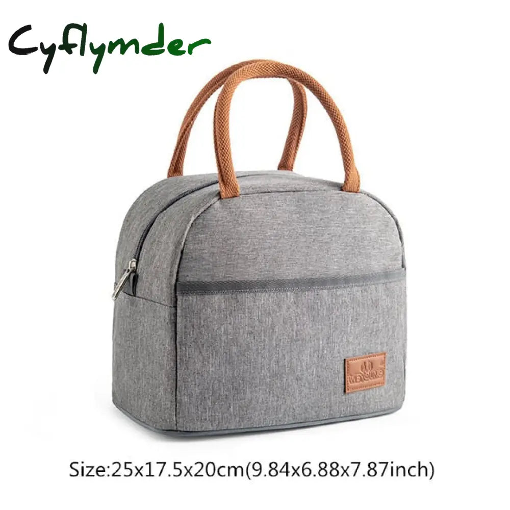 Cyflymder High Capacity Lunch Bag Women Outdoor Camping Hiking Food Thermal Pouch Child Picnic