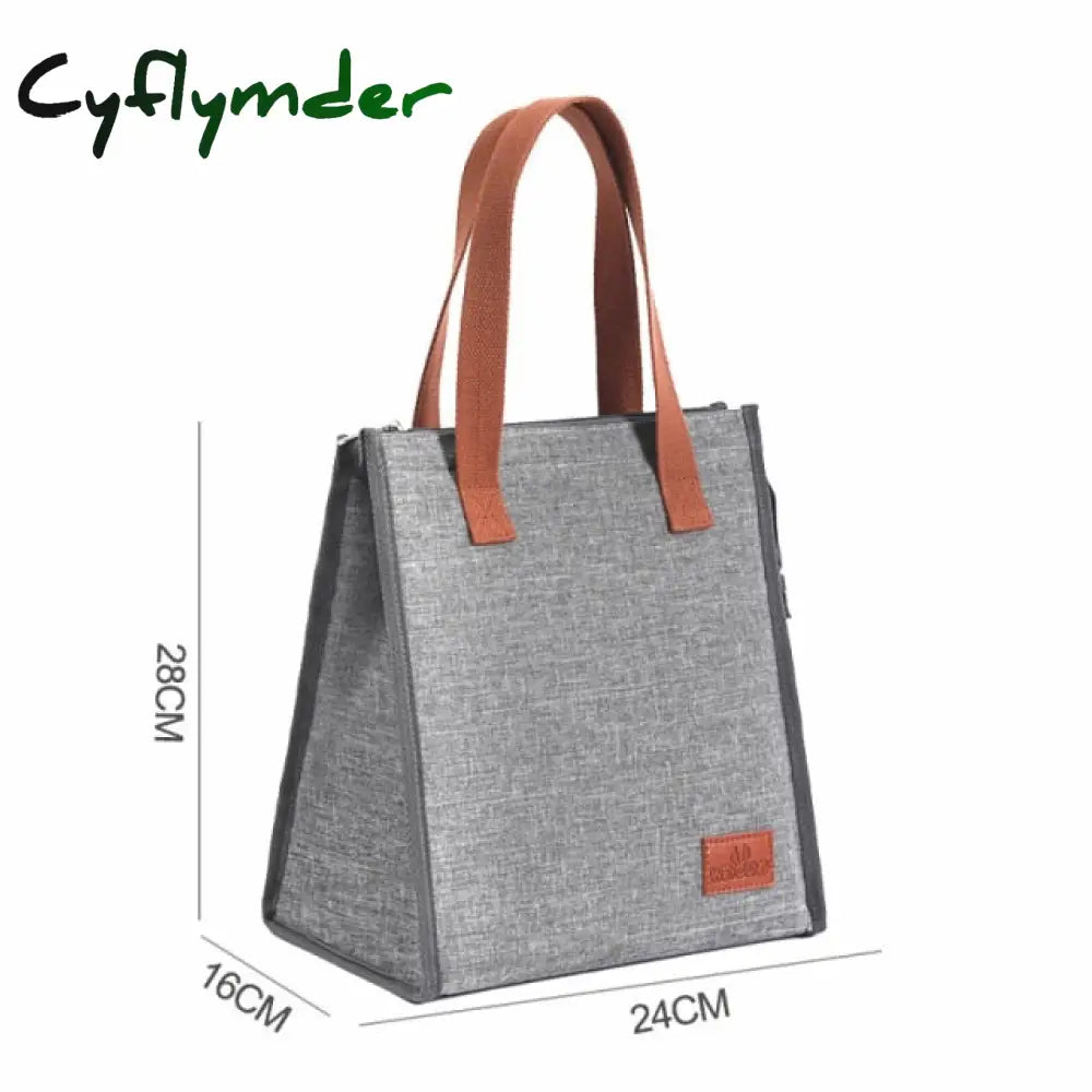 Cyflymder High Capacity Lunch Bag Women Outdoor Camping Hiking Food Thermal Pouch Child Picnic