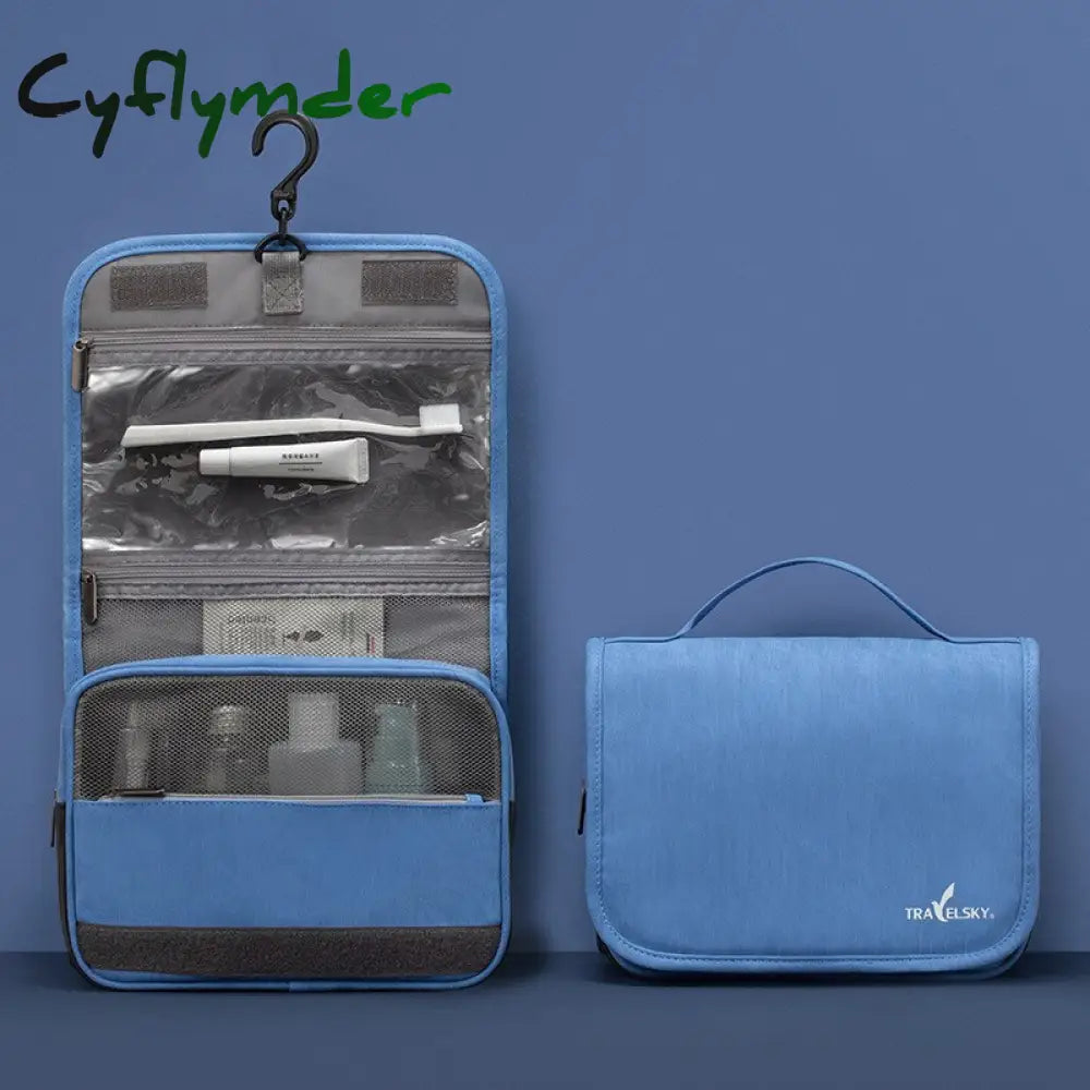Cyflymder High-End Pu Hanging Makeup Bag Cosmetic Travel Organizer Beautician Women Wash Pouch
