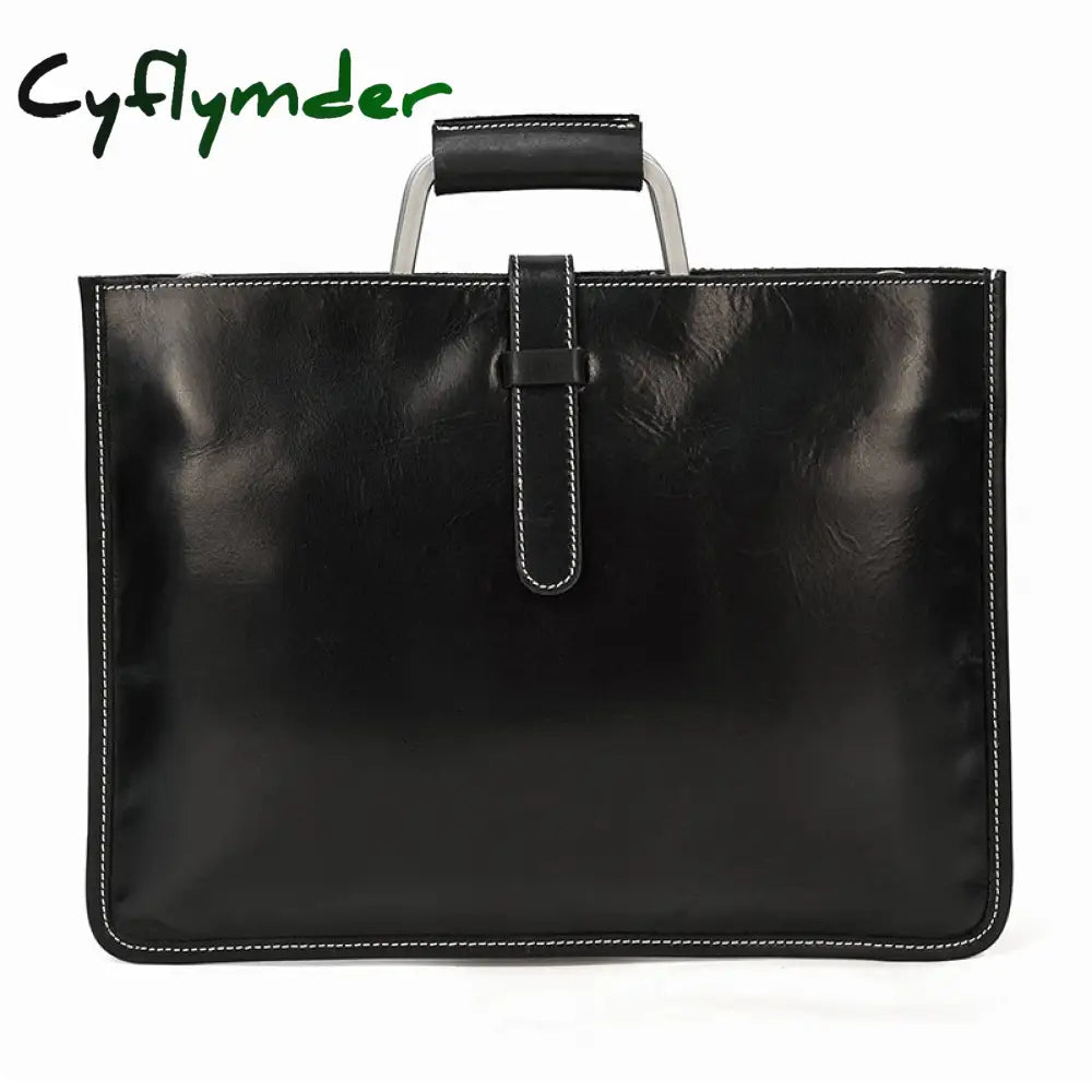 Cyflymder High Fashion Luxury Clutch Bag Men’s A4 File Document Purse Wallet Top Layer Ipad