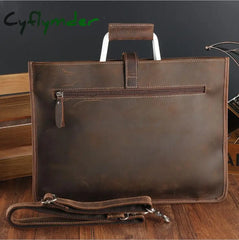 Cyflymder High Fashion Luxury Clutch Bag Men’s A4 File Document Purse Wallet Top Layer Ipad