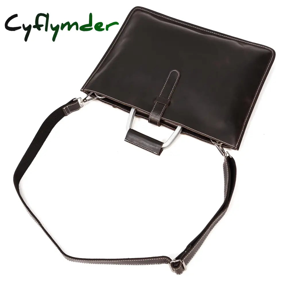 Cyflymder High Fashion Luxury Clutch Bag Men’s A4 File Document Purse Wallet Top Layer Ipad