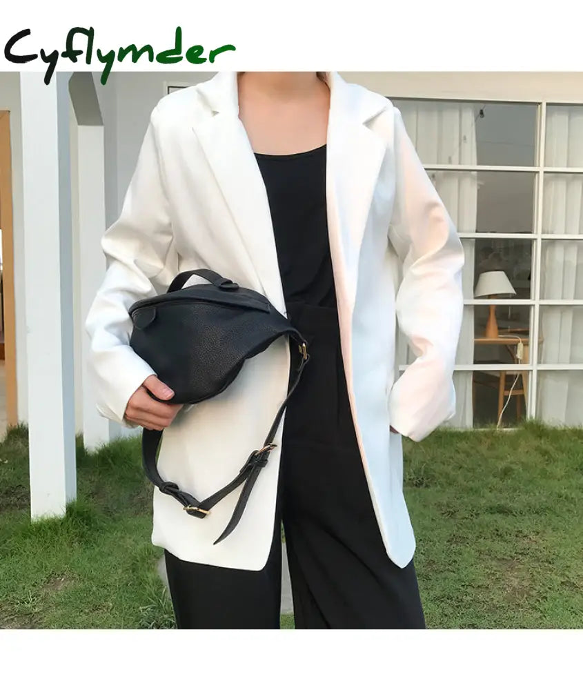 Cyflymder High Quality Fashion Women Chest Crossbody Bag Wide Strap Soft Artificial Leather