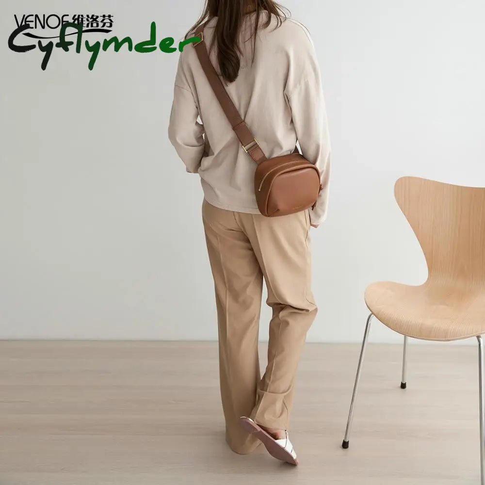 Cyflymder High Quality Mini Women Leather Bag Young Girl Fashion Soft Cowhide Shoulder Crossbody