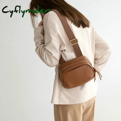 Cyflymder High Quality Mini Women Leather Bag Young Girl Fashion Soft Cowhide Shoulder Crossbody