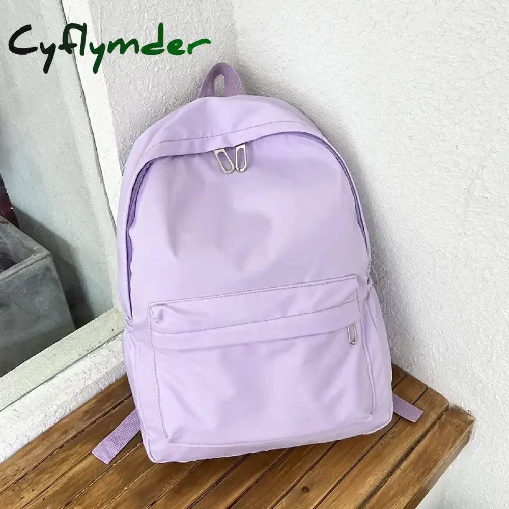 Cyflymder High Quality New Waterproof Nylon Women Backpack Female Travel Bag Backpacks Schoolbag for Teenage Girls