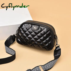 Cyflymder High Quality Palid Pu Leather Women Messenger Bags Luxury Handbags Designer Summer Wide