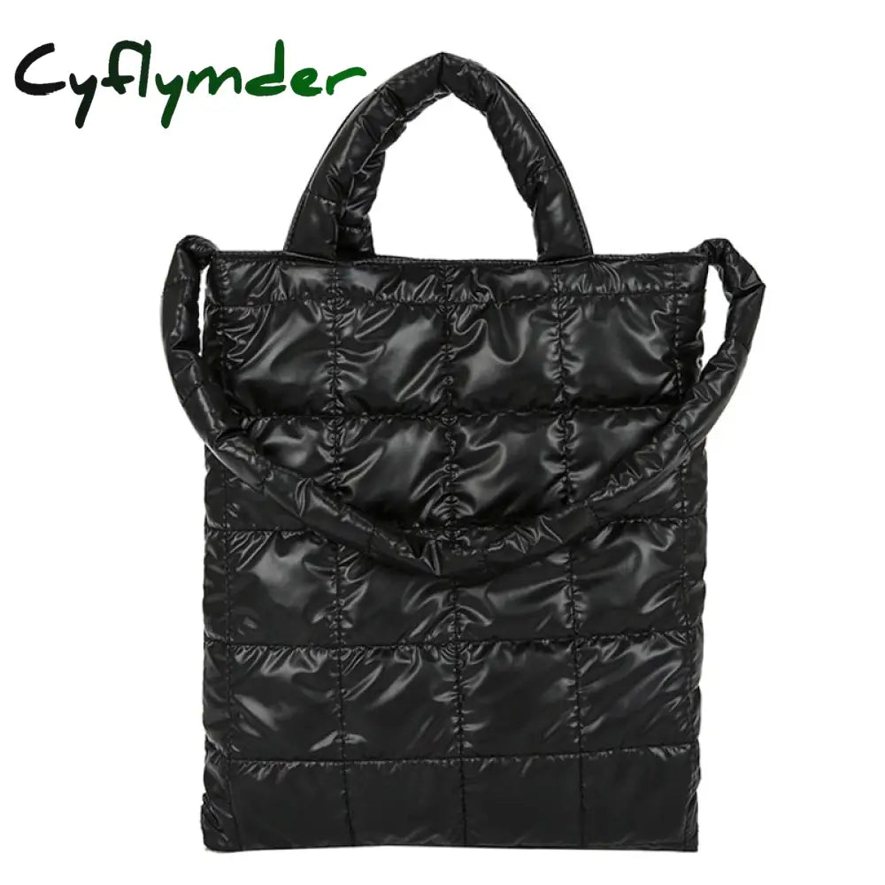 Cyflymder High Quality Space Cotton Ladies Handbags Winter New Fashion Shoulder Crossbody Bags For