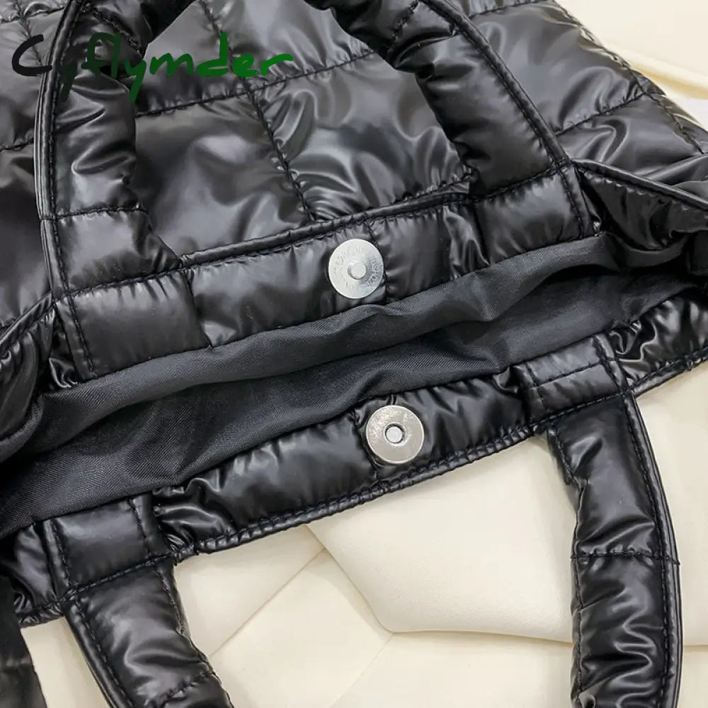Cyflymder High Quality Space Cotton Ladies Handbags Winter New Fashion Shoulder Crossbody Bags For