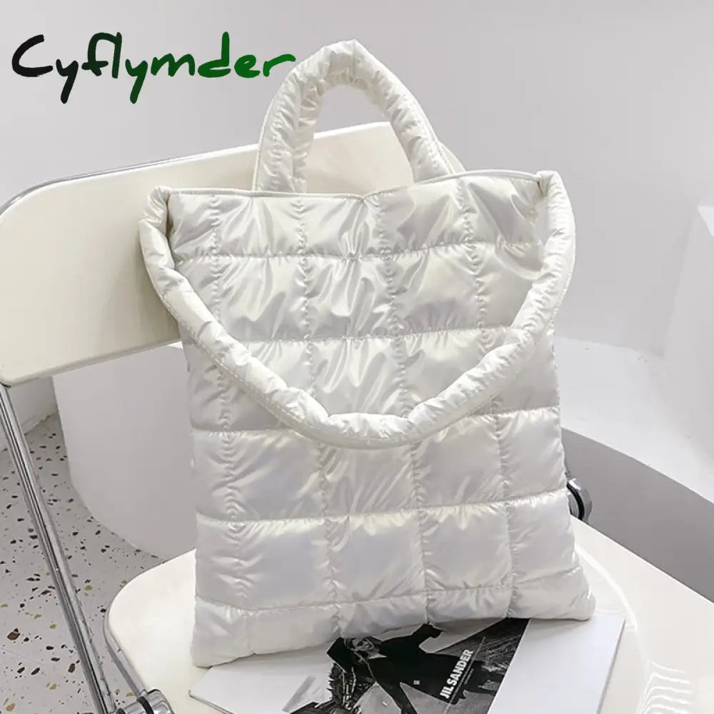 Cyflymder High Quality Space Cotton Ladies Handbags Winter New Fashion Shoulder Crossbody Bags For
