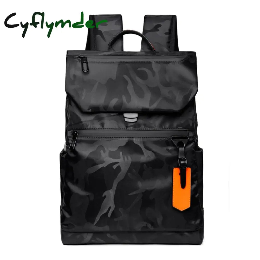 Cyflymder High Quality Waterproof Men’s Laptop Backpack Luxury Brand Designer Black For Business