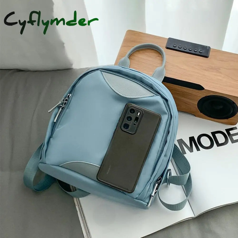 Cyflymder High Quality Waterproof Nylon Women’s Backpack Fashion Simple Ladies Shopping Small