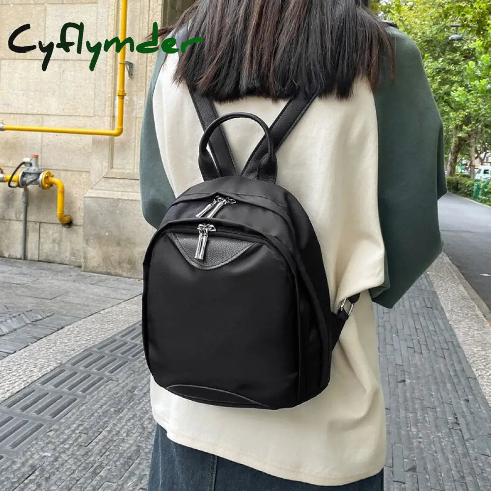 Cyflymder High Quality Waterproof Nylon Women’s Backpack Fashion Simple Ladies Shopping Small