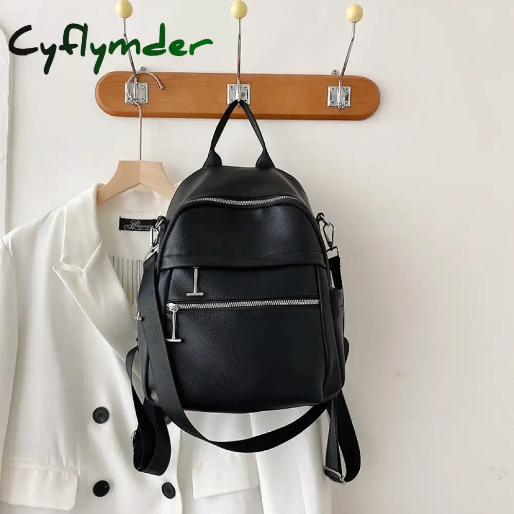 Cyflymder High Quality Women Backpack Multifunction Travel Bag Female Large Capacity Laptop Casual