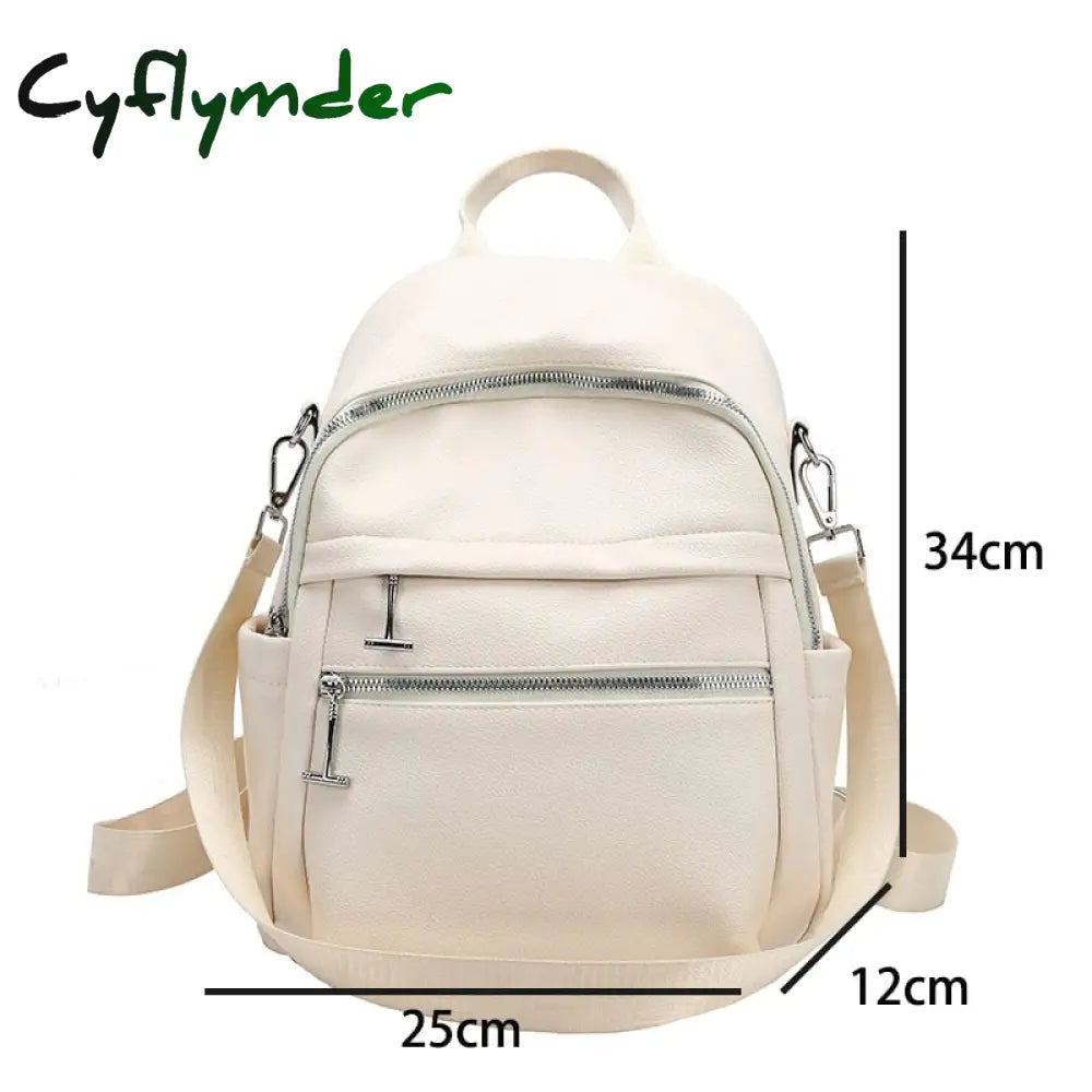 Cyflymder High Quality Women Backpack Multifunction Travel Bag Female Large Capacity Laptop Casual