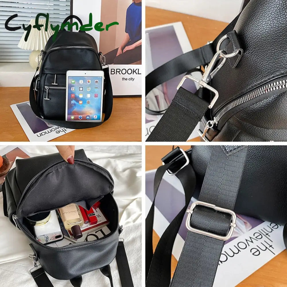 Cyflymder High Quality Women Backpack Multifunction Travel Bag Female Large Capacity Laptop Casual