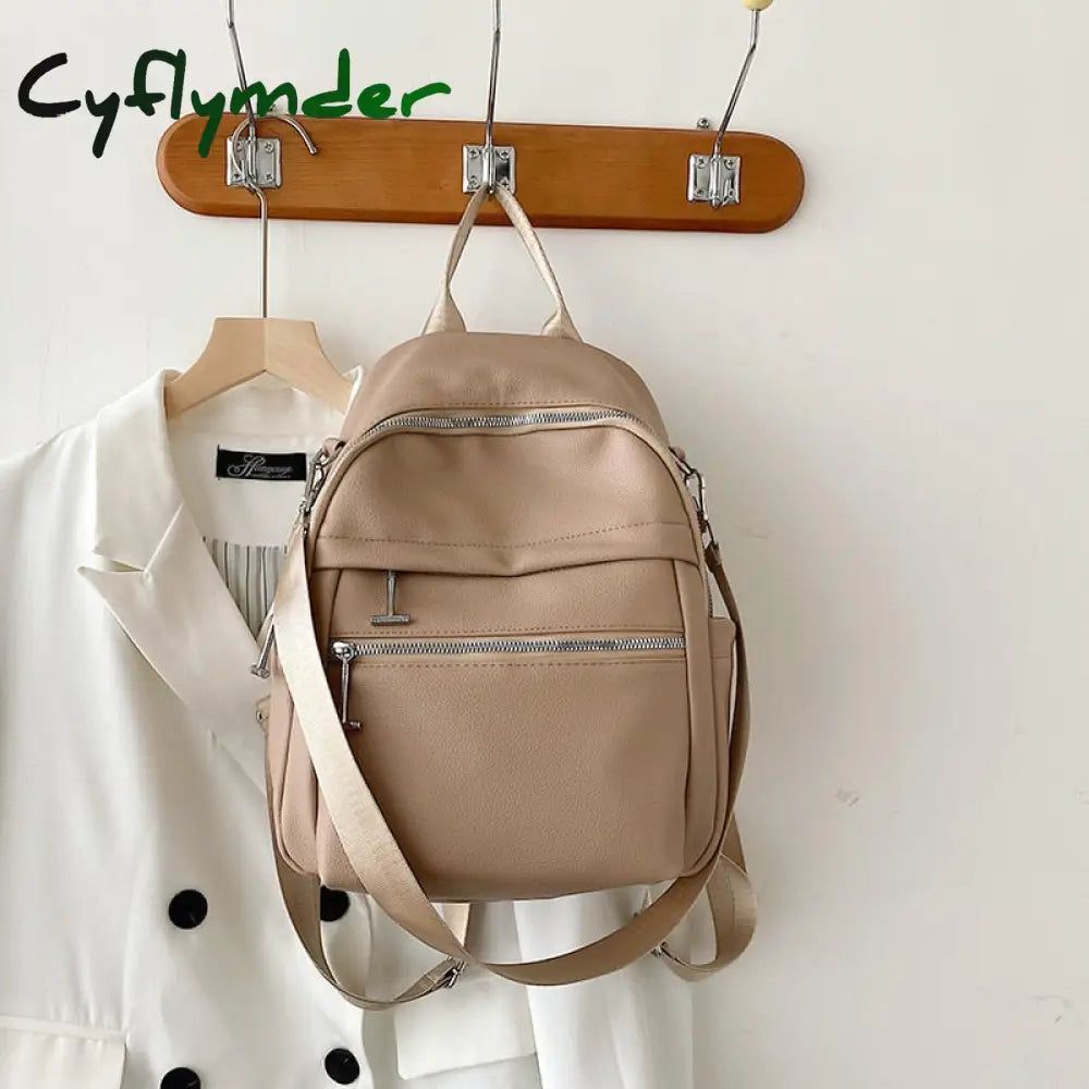 Cyflymder High Quality Women Backpack Multifunction Travel Bag Female Large Capacity Laptop Casual