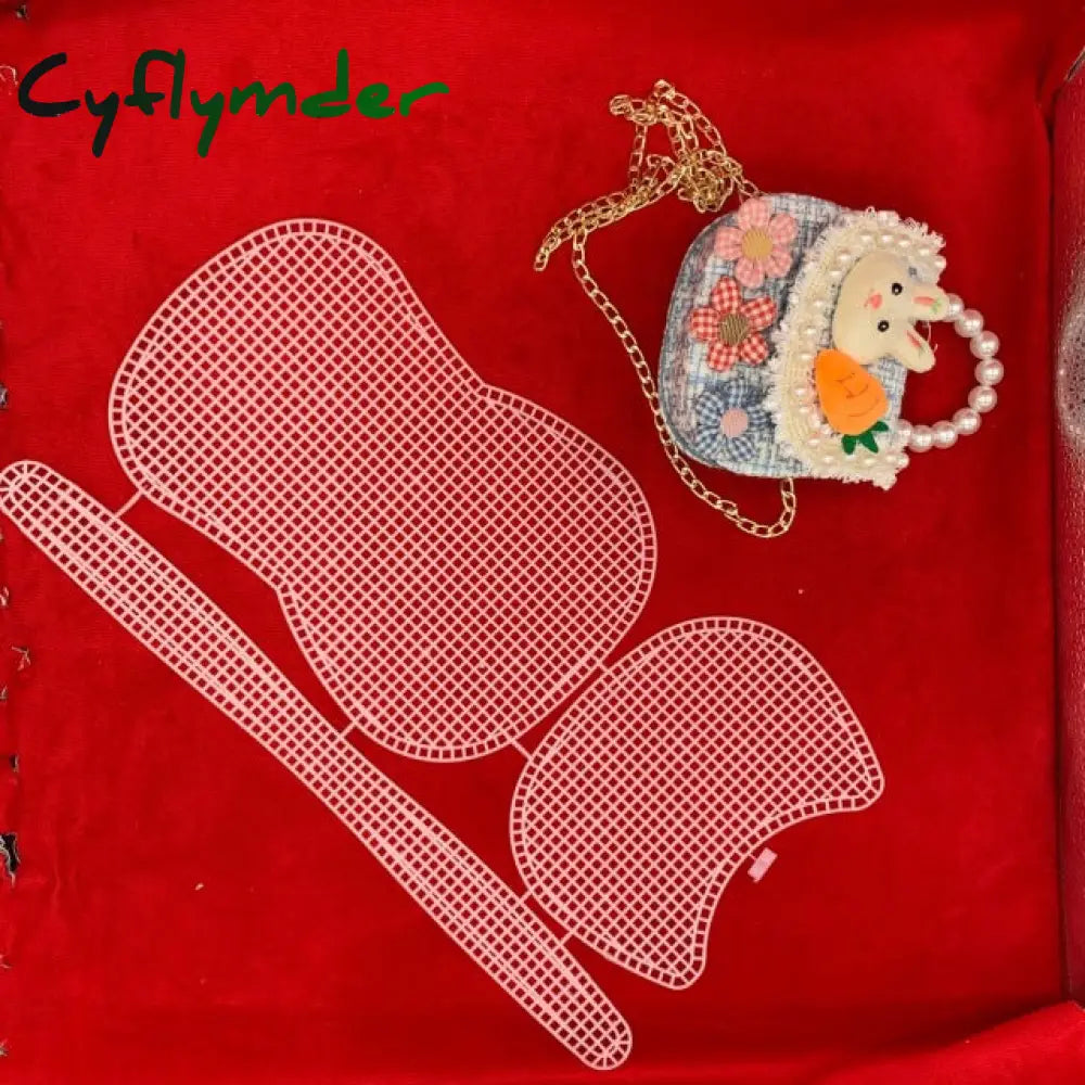 Cyflymder Horseshoe Bag Mesh Knitting Lining Weaving Plastic Sheet Accessories Velvet Diy Hok Trim