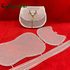 Cyflymder Horseshoe Bag Mesh Knitting Lining Weaving Plastic Sheet Accessories Velvet Diy Hok Trim