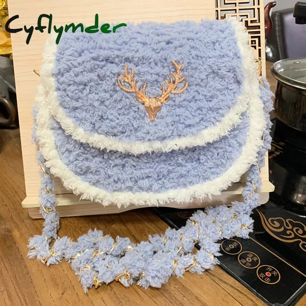 Cyflymder Horseshoe Bag Mesh Knitting Lining Weaving Plastic Sheet Accessories Velvet Diy Hok Trim