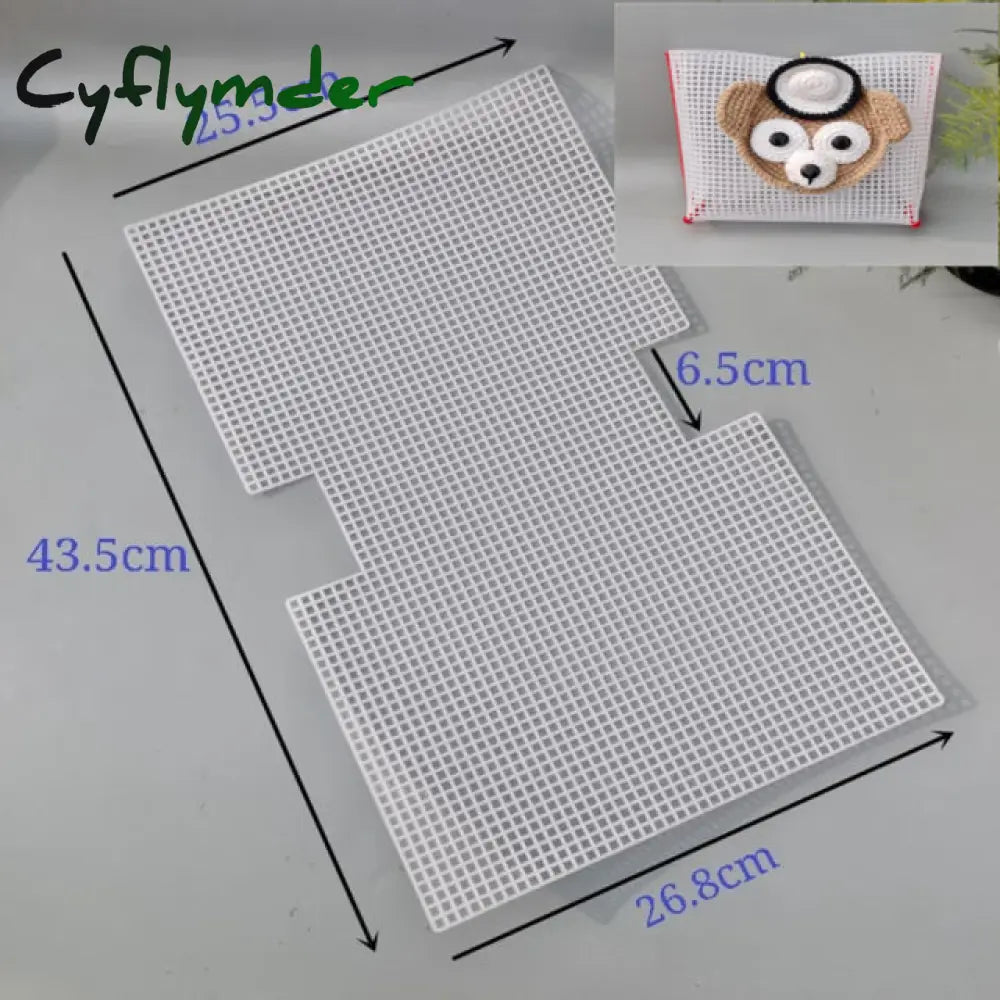 Cyflymder Horseshoe Bag Mesh Knitting Lining Weaving Plastic Sheet Accessories Velvet Diy Hok Trim