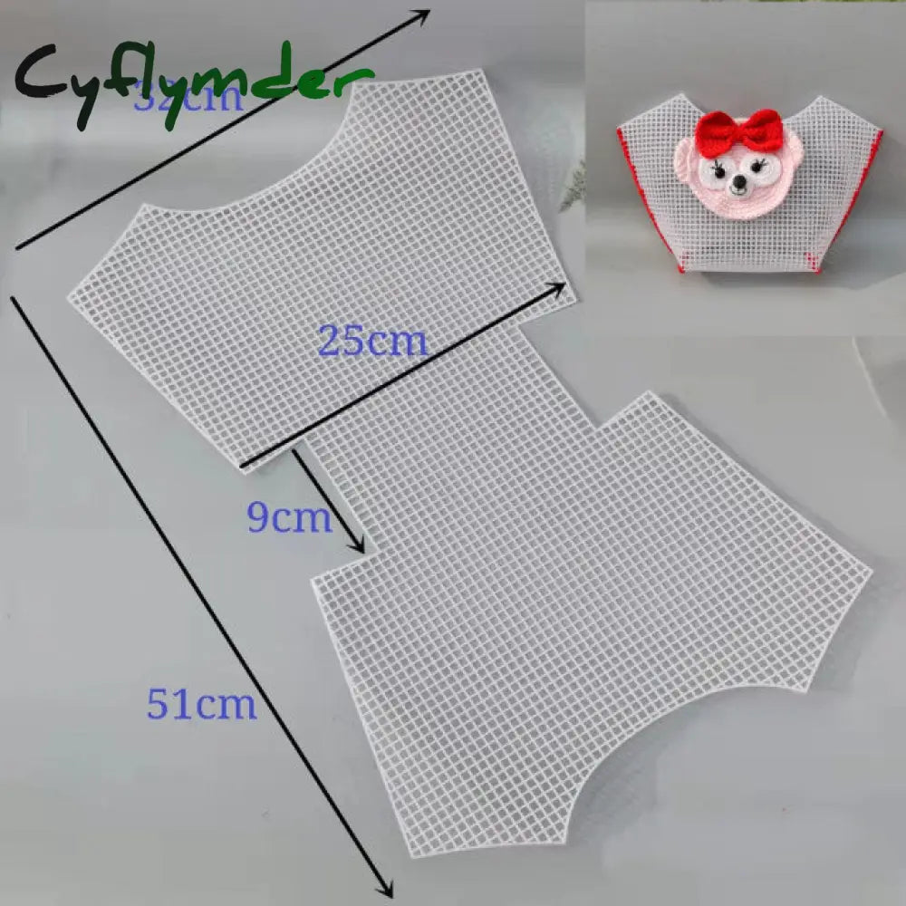 Cyflymder Horseshoe Bag Mesh Knitting Lining Weaving Plastic Sheet Accessories Velvet Diy Hok Trim