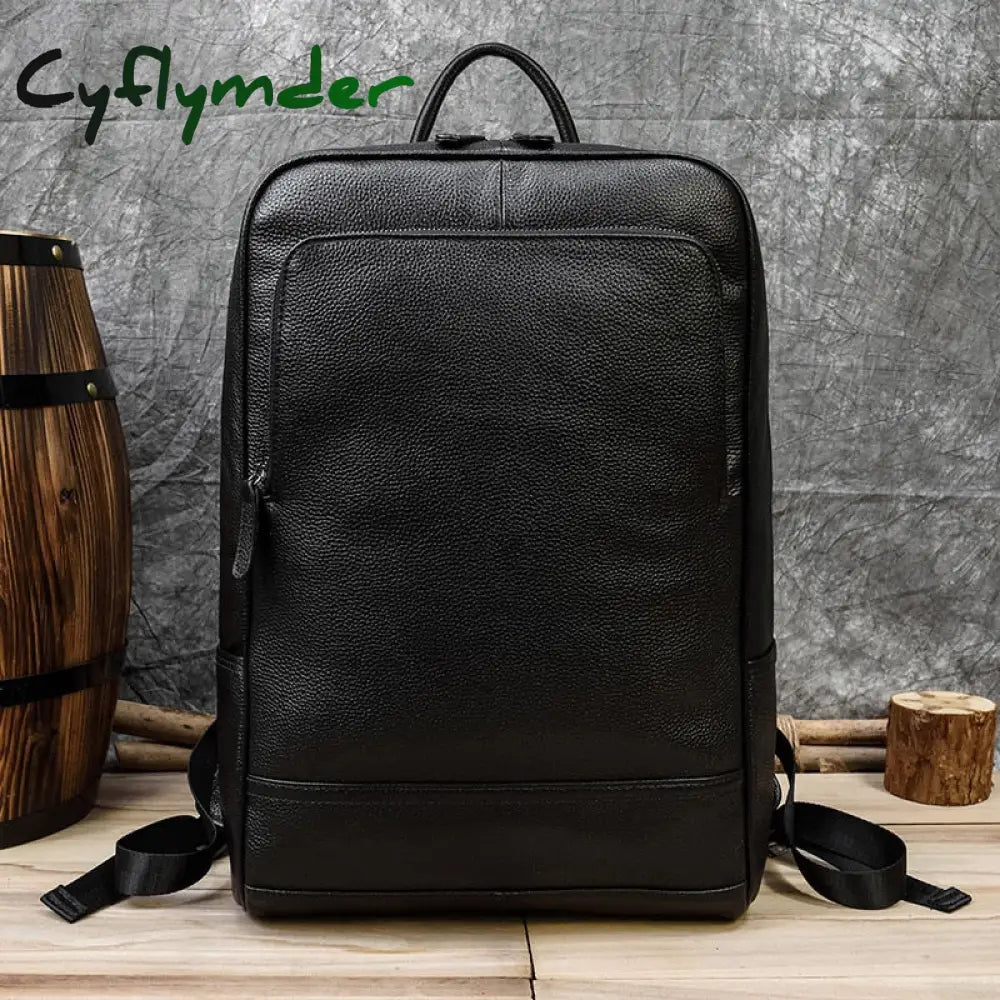 Cyflymder Hot Fashion Genuine Leather Backpack Real Cowskin Travel Backpacks Men Women Daypack