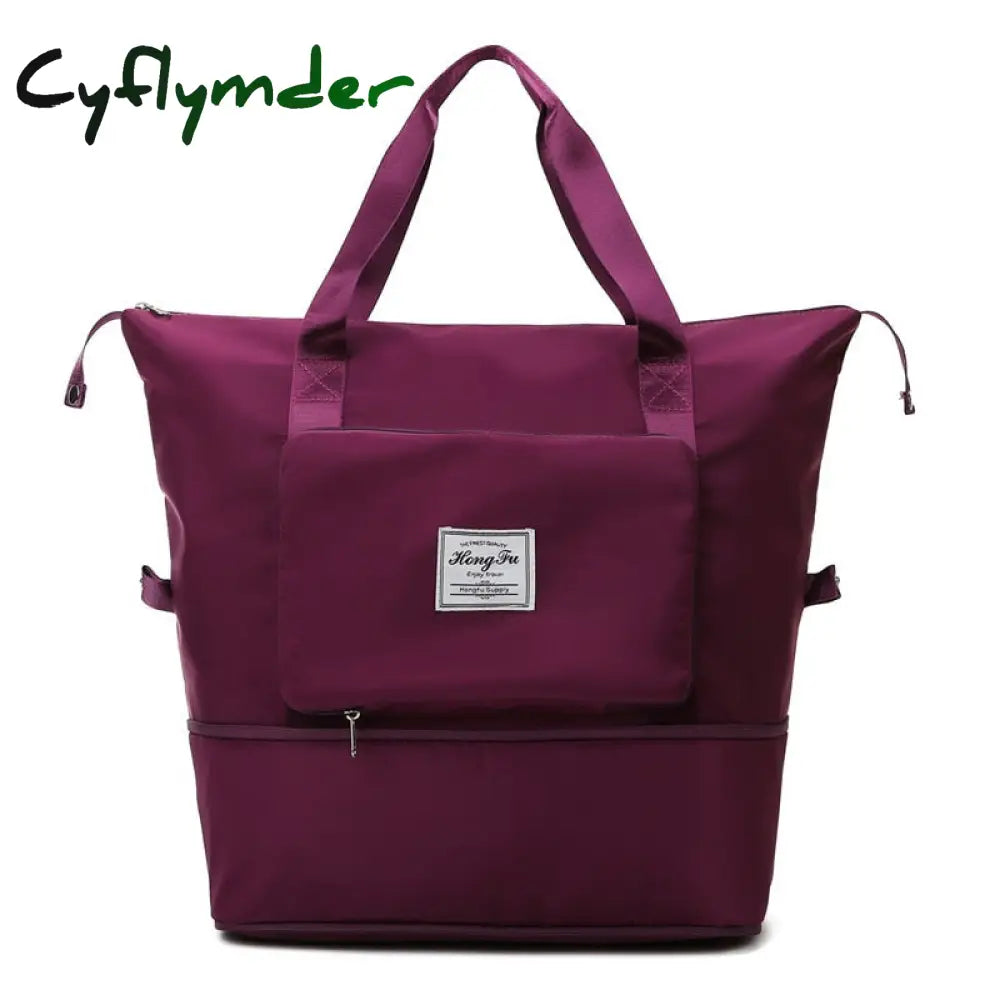 Cyflymder Hot Large Capacity Folding Travel Bags Waterproof Tote Handbag Duffle Multifunctional