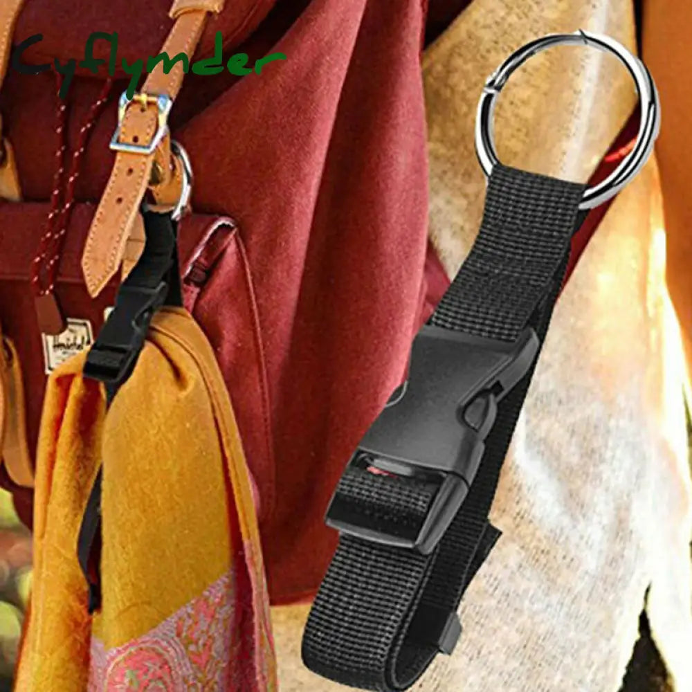 Cyflymder Hot Sale Portable Black Nylon Anti-Theft Luggage Strap Holder Gripper Add Bag Handbag