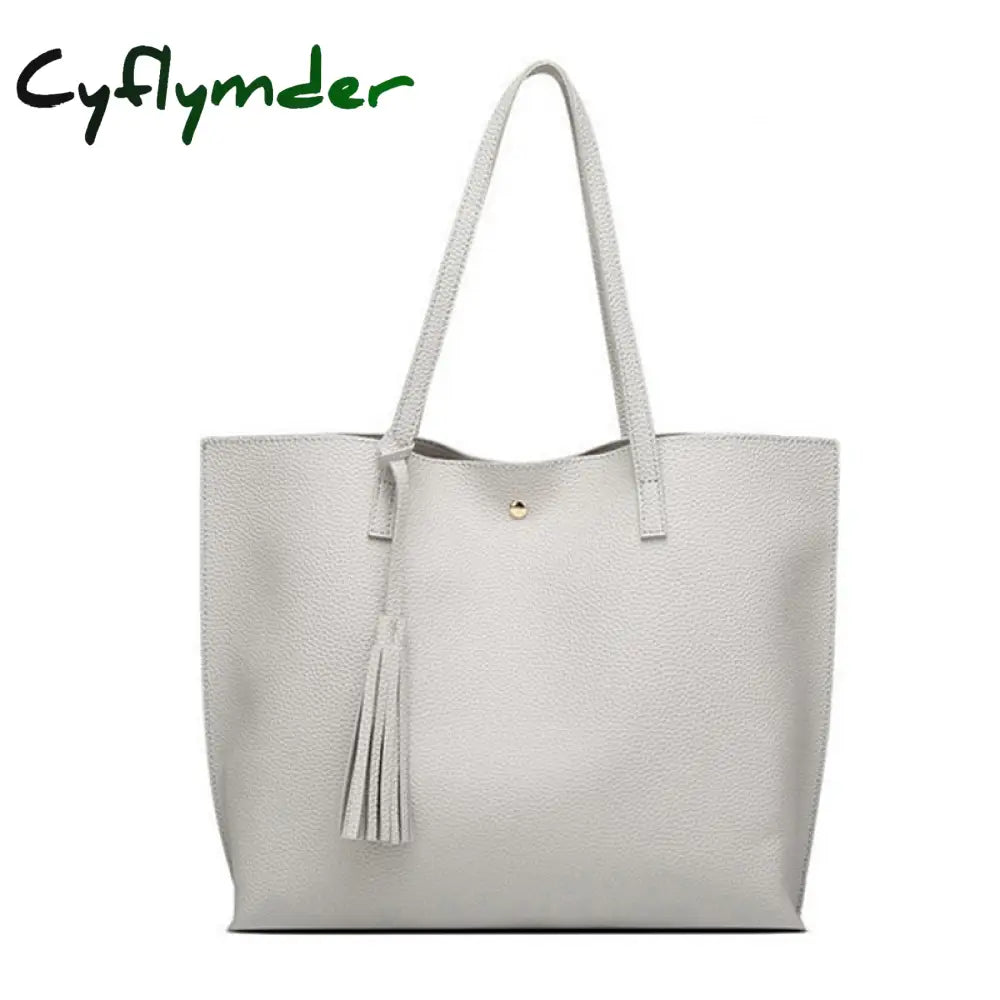 Cyflymder Hot Sell Totes Pu Leather Shoulder Shopping Bags For Women’s Shopper Daily Handbag