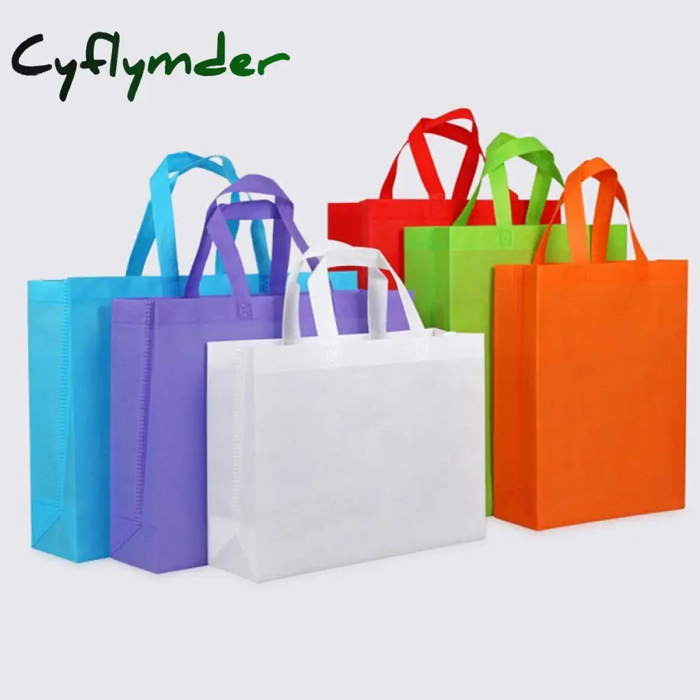 Cyflymder Hot Selling High Quality Eco Non-Woven Bag Shopping With Handlefor Clothes /Christmas